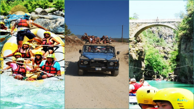 Jeep safari and Rafting from Side