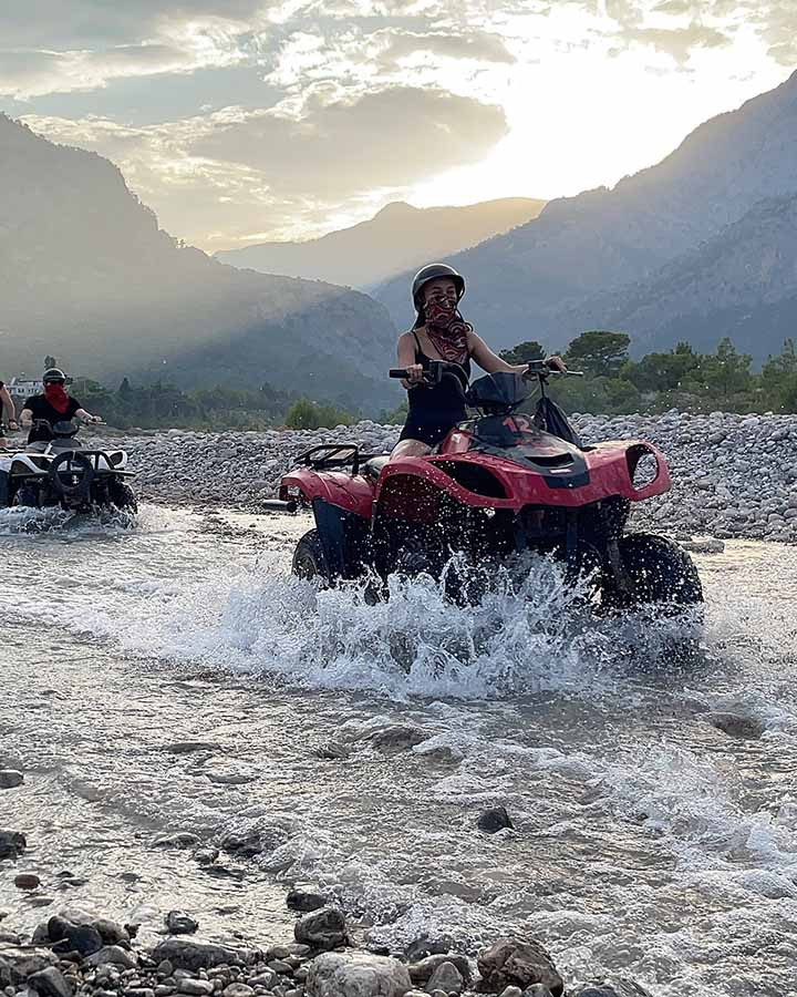 Kizilagac Canyon Rafting and Quad Safari Route