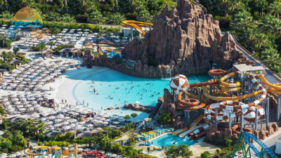 The Land of Legends theme park from Side