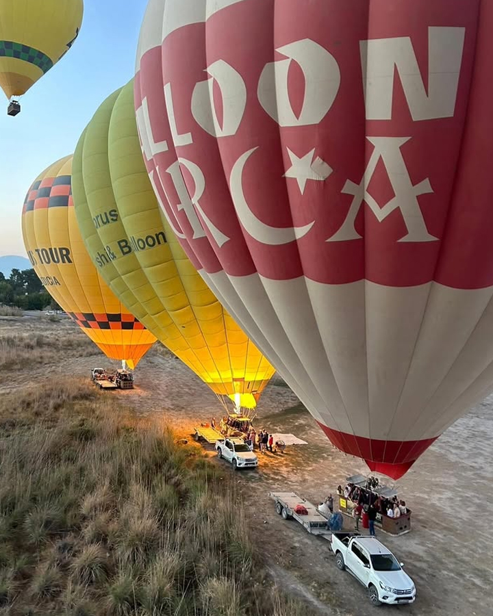 Pamukkale z lotu ptaka
